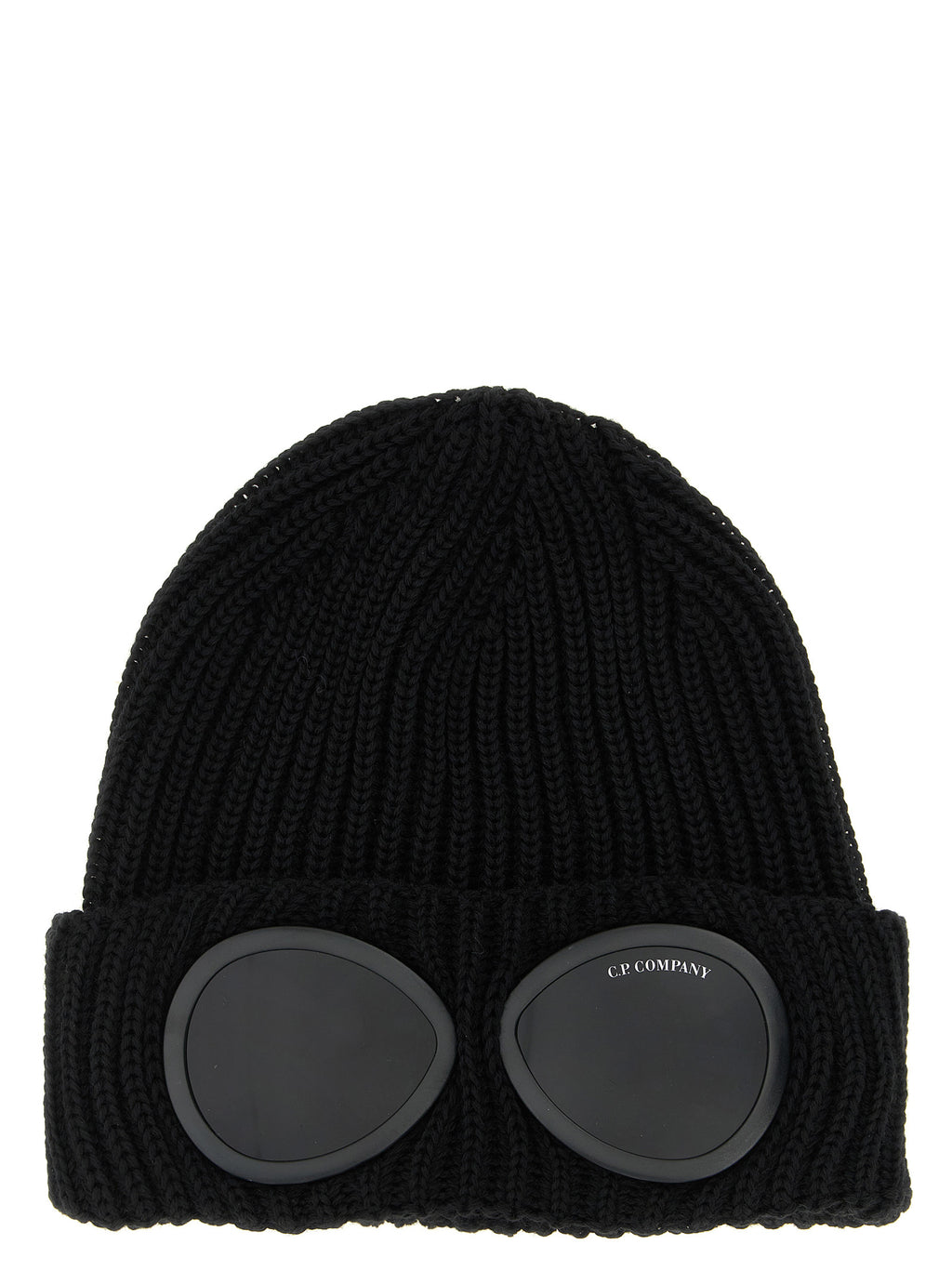 C.P. Company Black Wool Beanie