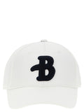 Ballantyne White Cotton Cap (Baseball Hat)