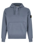 Stone Island Blue Cotton Sweatshirt