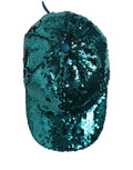 Dolce & Gabbana Men Green Cotton Sequin Baseball Cap 6 Panels Hat