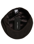 Dolce & Gabbana Men Brown Cotton Flat Cloth Newsboy Cap Hat