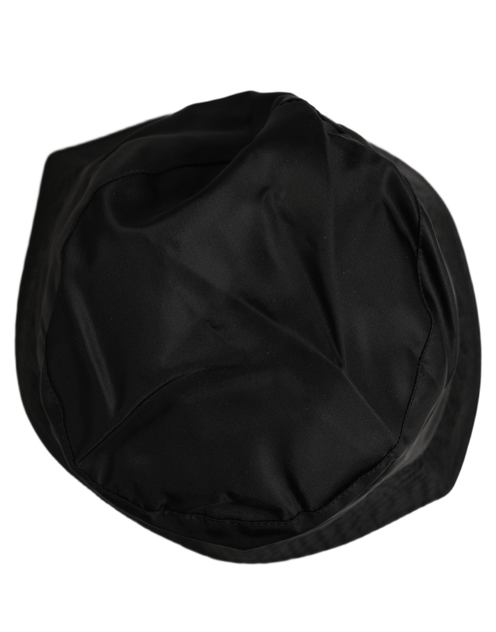 Dolce & Gabbana Men Black Nylon Wide Brim Bucket Capello Hat