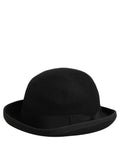 Dolce & Gabbana Men Black Rabbit Fur Felt Bowler Capello Hat