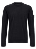 Stone Island Black Virgin Wool Cardigan