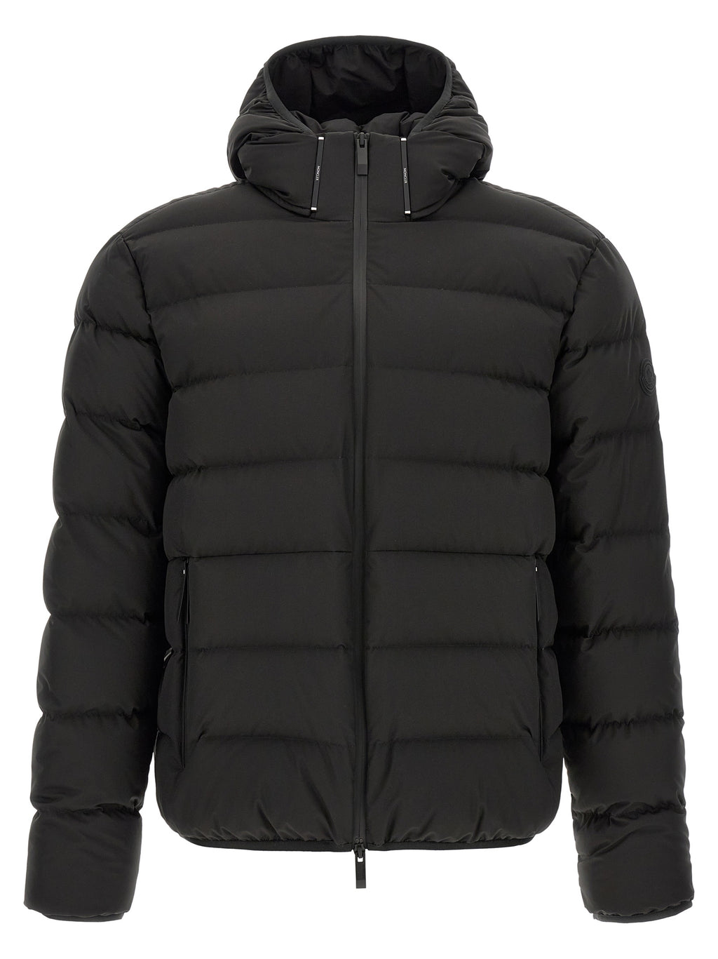 Moncler Black Polyester Full-Length Jacket