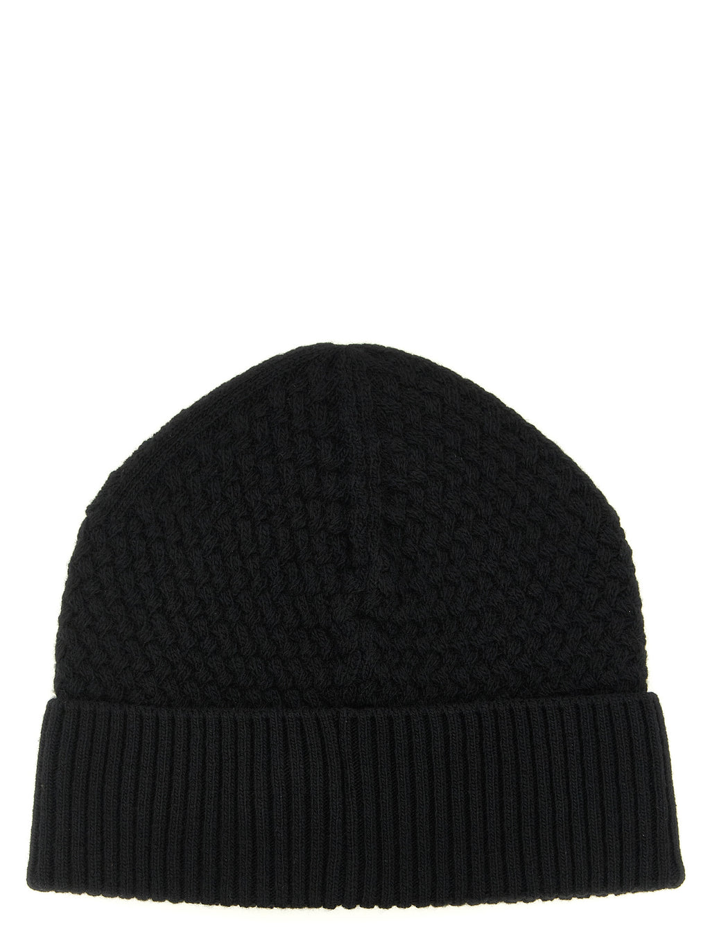 Moncler Black Leather Beanie