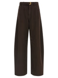 Twinset Brown Cotton High-Waisted Jean