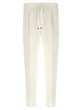 Brunello Cucinelli White Linen Casual Pants