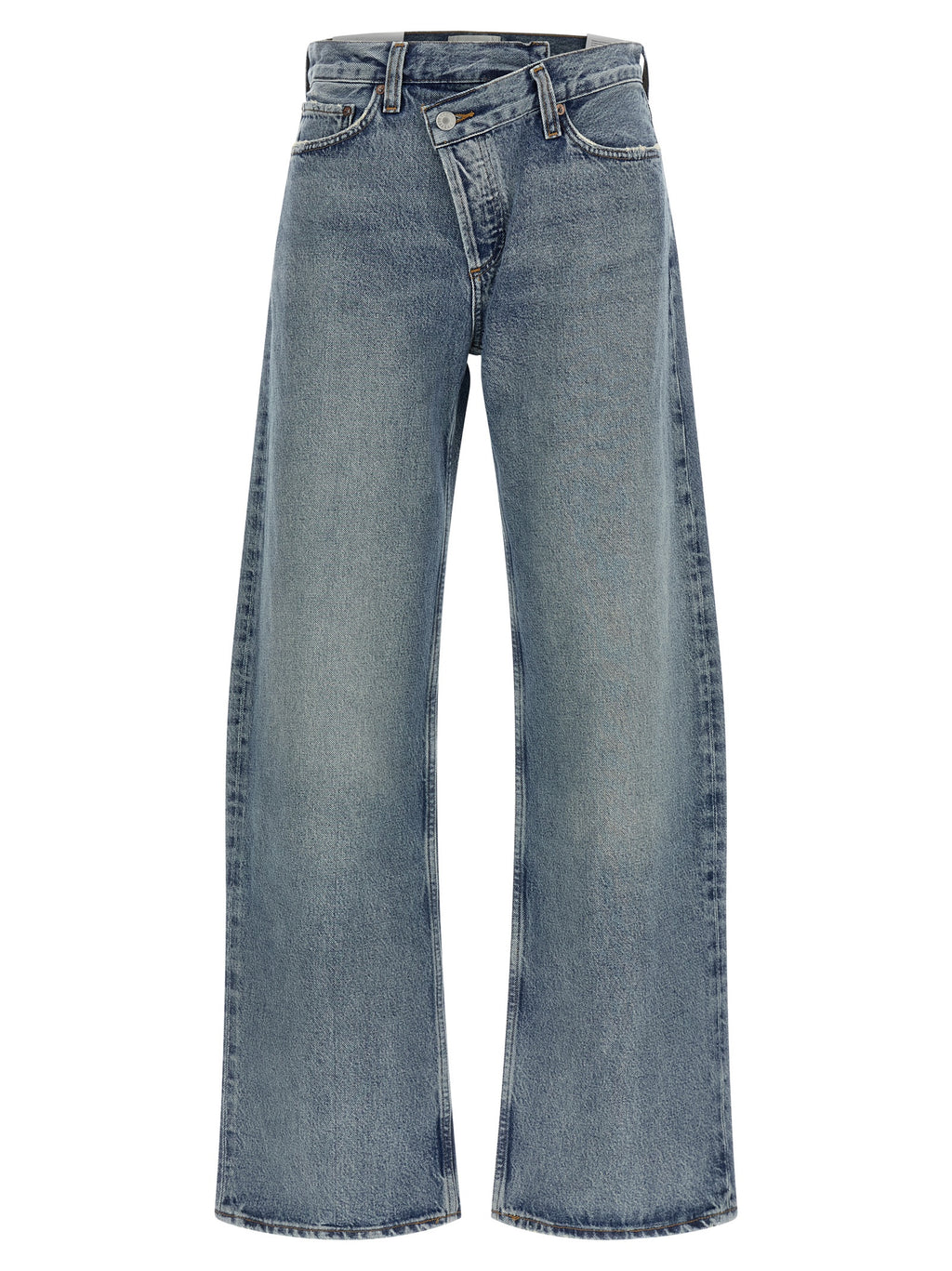 Agolde Blue Cotton Relaxed Fit Jeans