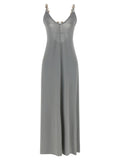 Eres Silver Polyamide Long Dress