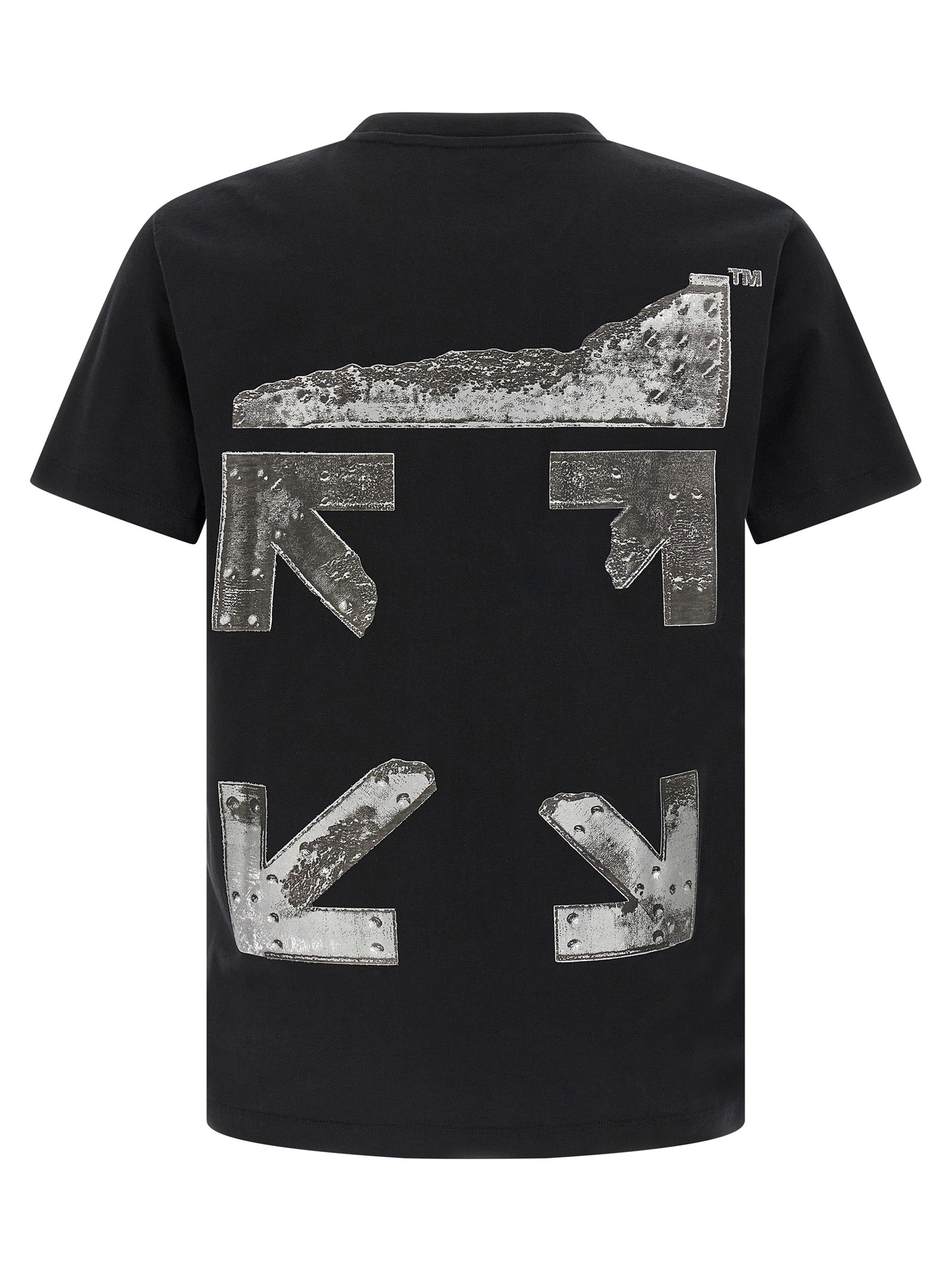 Off-White Black Cotton T-Shirt