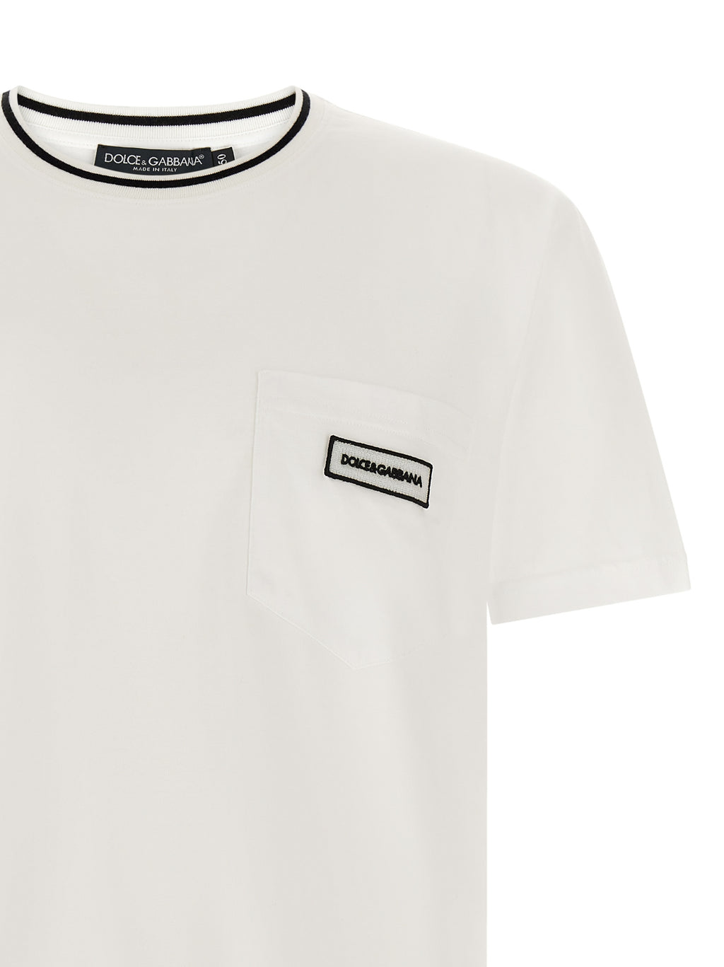 T-shirt en coton blanc Dolce & Gabbana