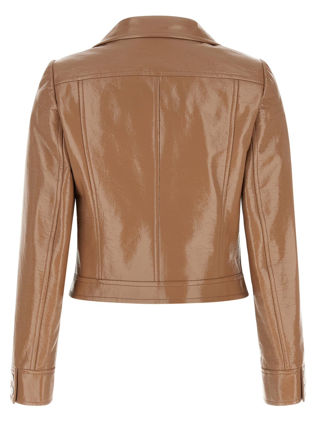 Courrèges Brown Cotton Full-Length Jacket