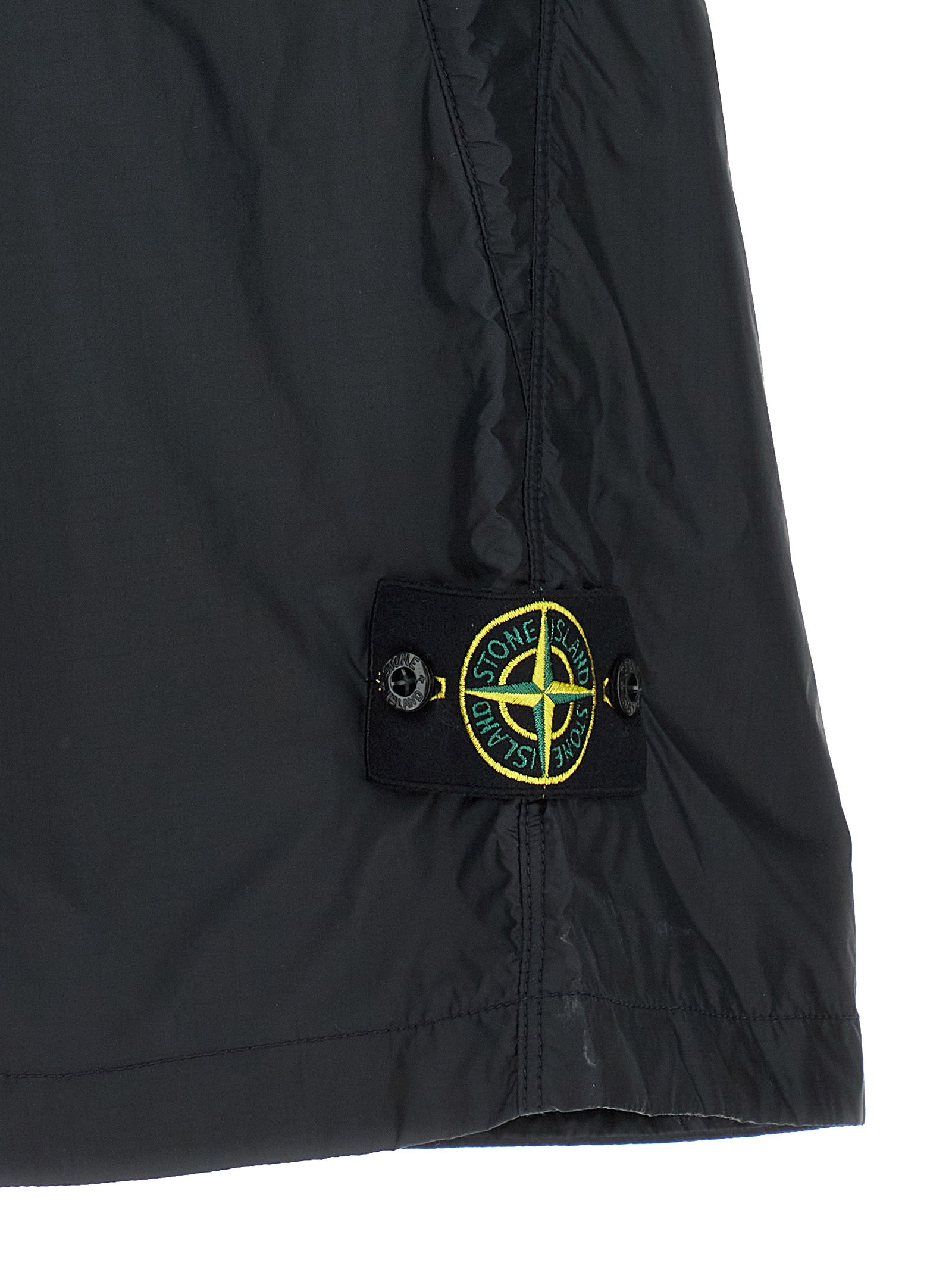 Stone Island Blue Polyamide Bermuda Shorts