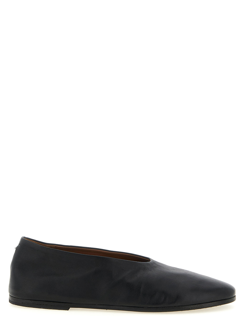 Marsell Black Calfskin Ballet Flats