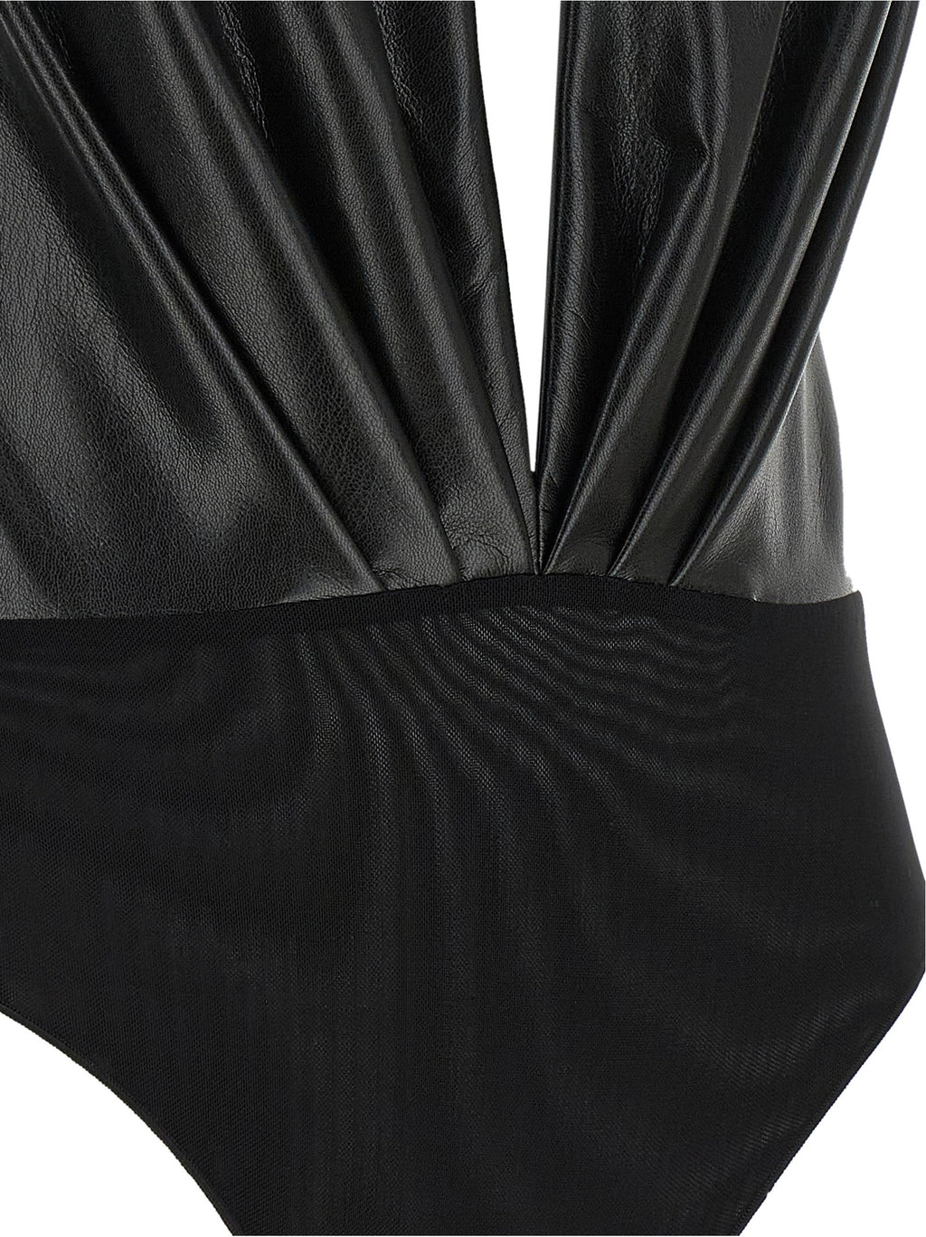 The Andamane Black Polyester Bodysuit