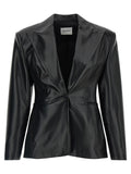 The Andamane Black Polyester Blazer
