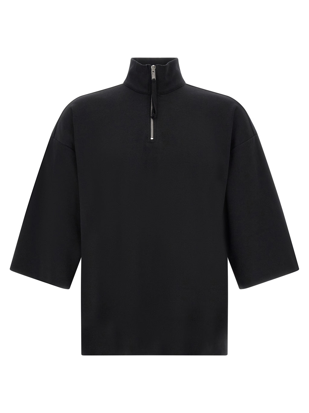 Thom Krom Black Cotton Sweatshirt