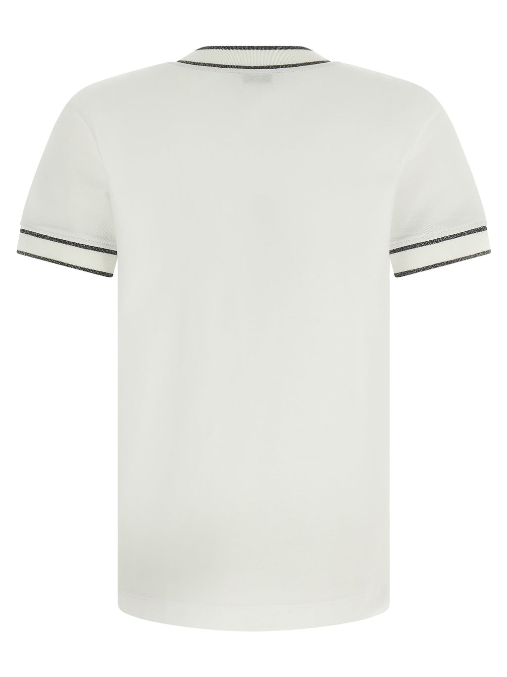 Camiseta de algodón blanca Brunello Cucinelli
