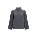 Sudadera Brunello Cucinelli gris de cachemir