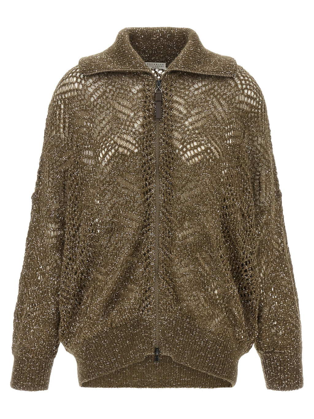 Brunello Cucinelli Brown Polyamide Cardigan