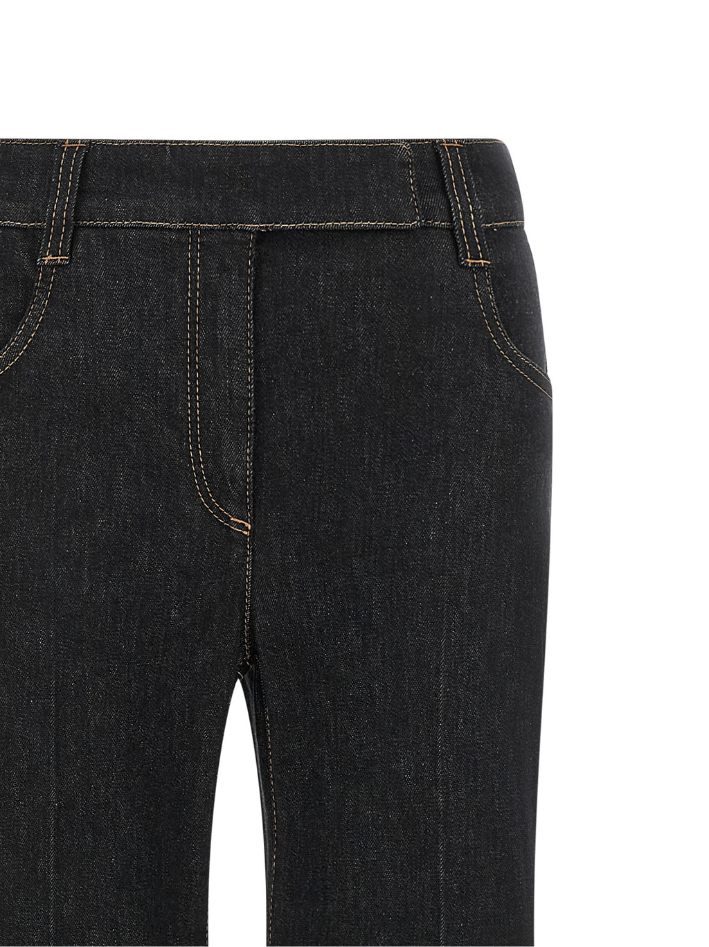 Brunello Cucinelli Blue Cotton Flared Jeans