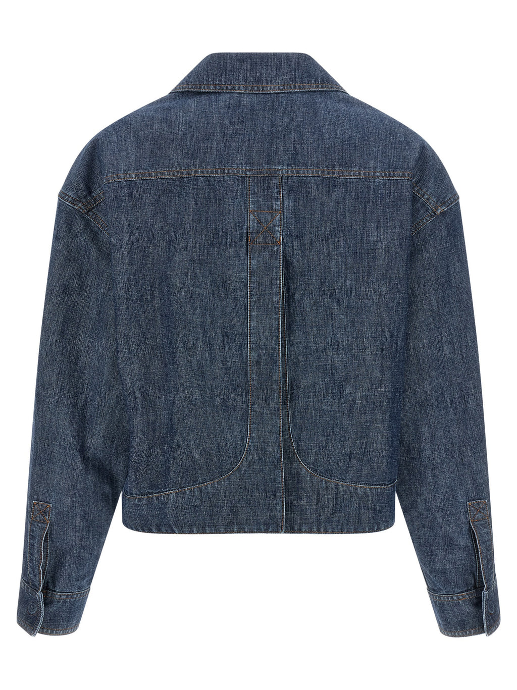 Chaqueta de mezclilla Fendi de algodón azul