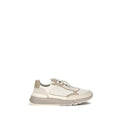 Brunello Cucinelli Beige Calf Leather Bos Taurus Athletic Sneakers