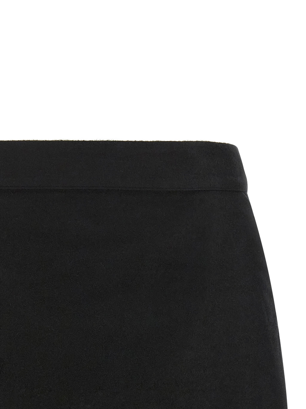 Rick Owens Black Ramie Long Skirt