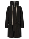 Rick Owens Black Cotton Parka