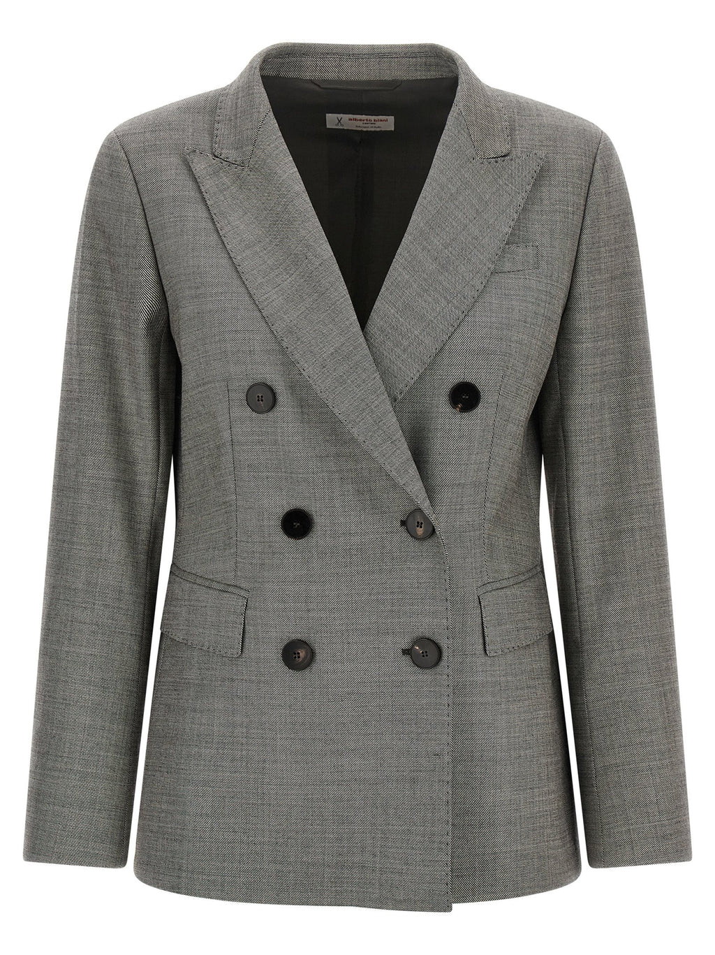 Alberto Biani Gray Wool Blazer