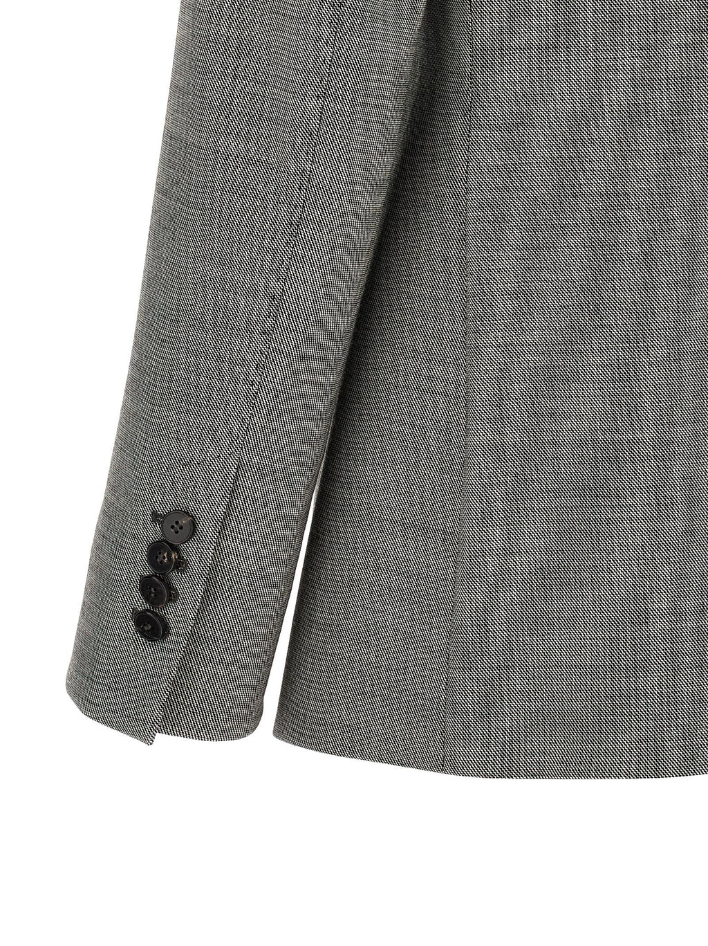 Alberto Biani Gray Wool Blazer