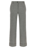 Alberto Biani Gray Wool Flared Pants