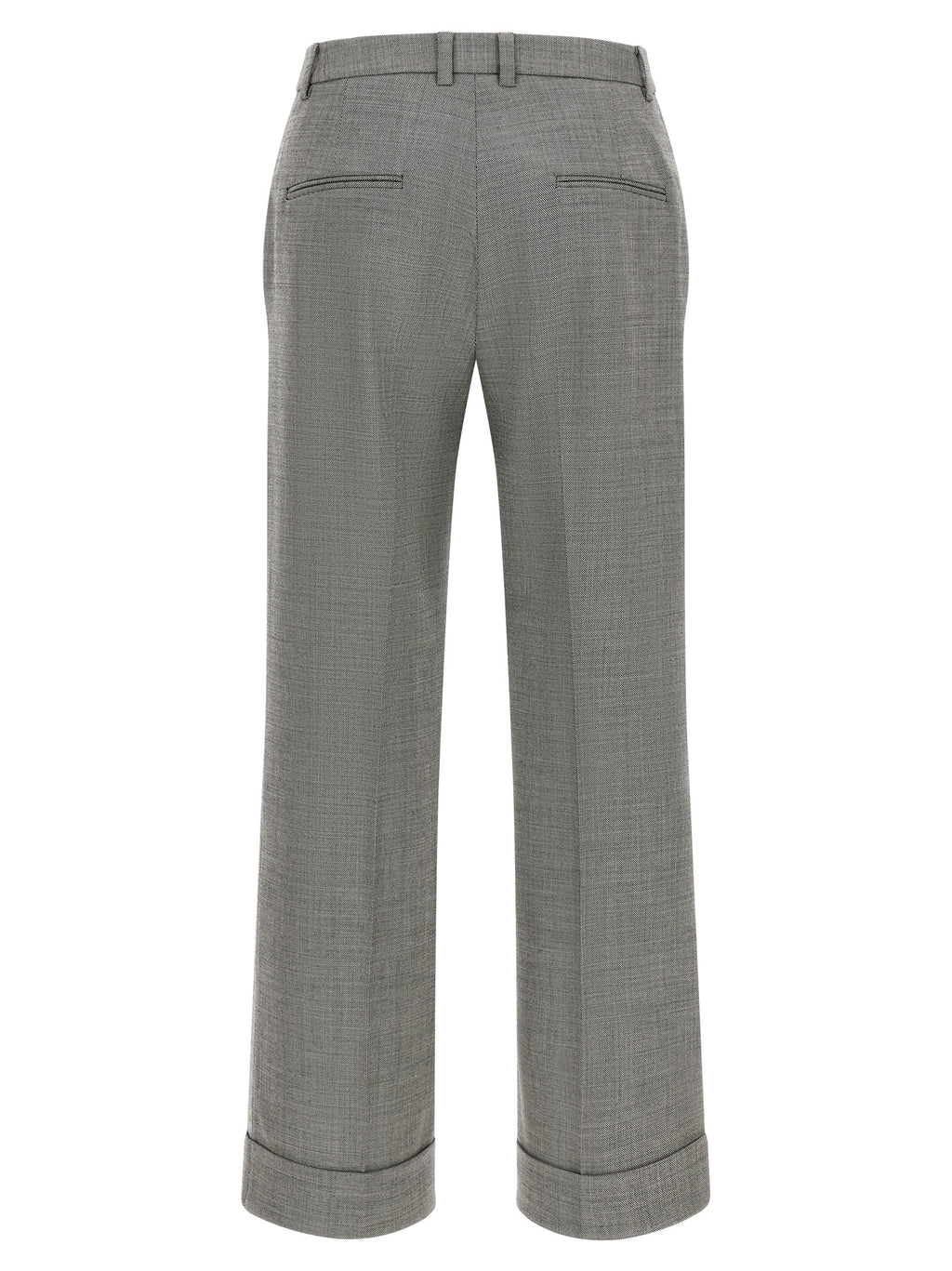 Alberto Biani Gray Wool Flared Pants