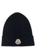 Moncler Blue Virgin Wool Beanie