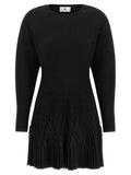 Elisabetta Franchi Black Viscose Short Dress