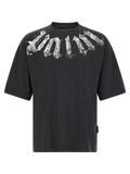 Camiseta de algodón negra Palm Angels