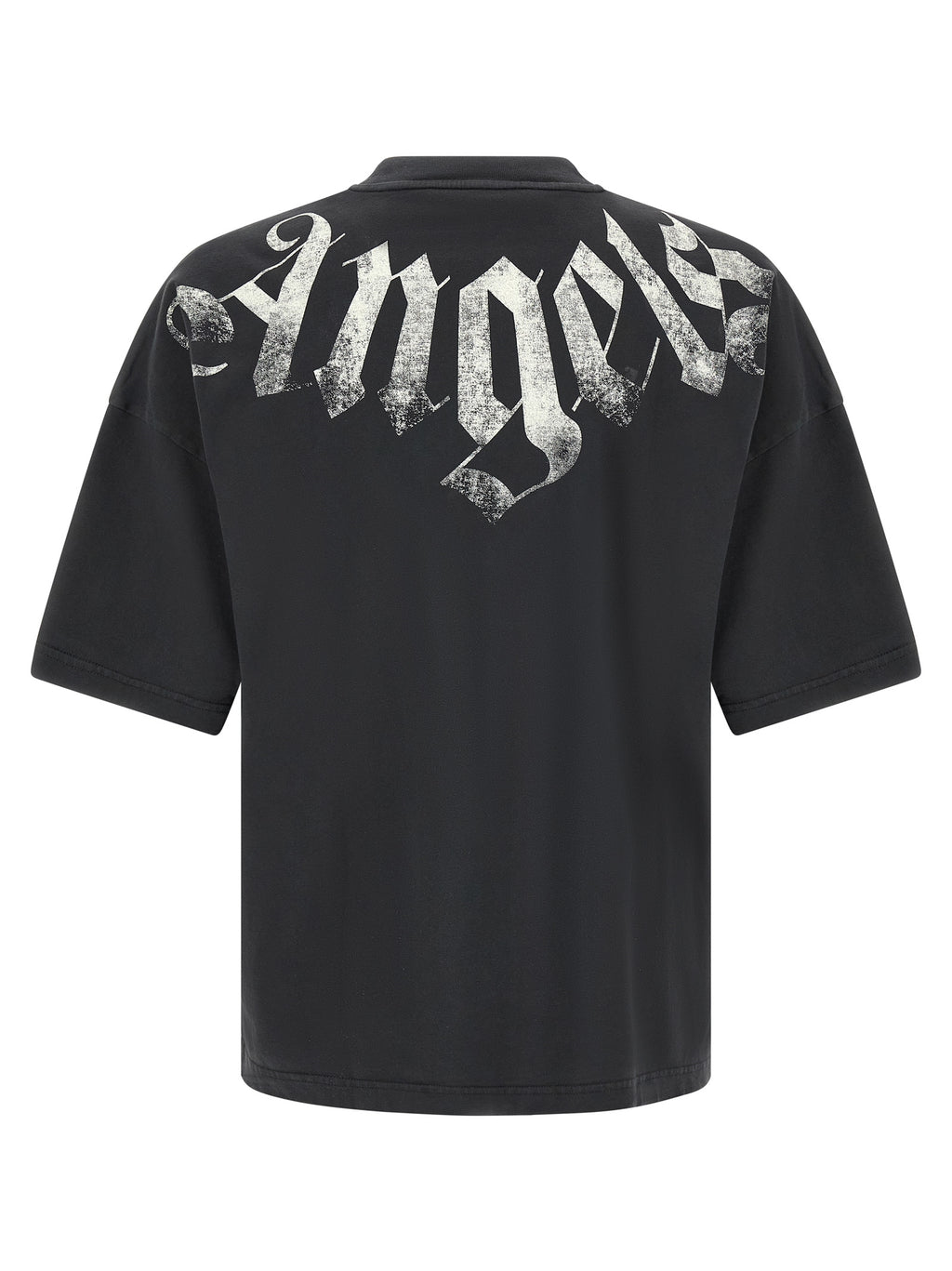 Camiseta de algodón negra Palm Angels