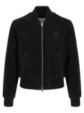 Ami Paris Black Goatskin Bomber
