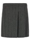 PINKO Gray Polyester Long Skirt