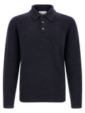 Roberto Collina Blue Cashmere Polo Shirt