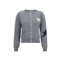 Max Mara Blue Cotton Cardigan