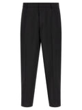 Jil Sander Black Virgin Wool Cropped Pants
