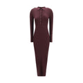Courrèges Purple Viscose Long Dress