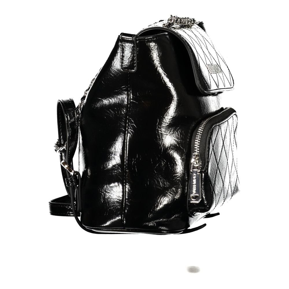 Sac à dos femme en polyuréthane noir Mario Valentino