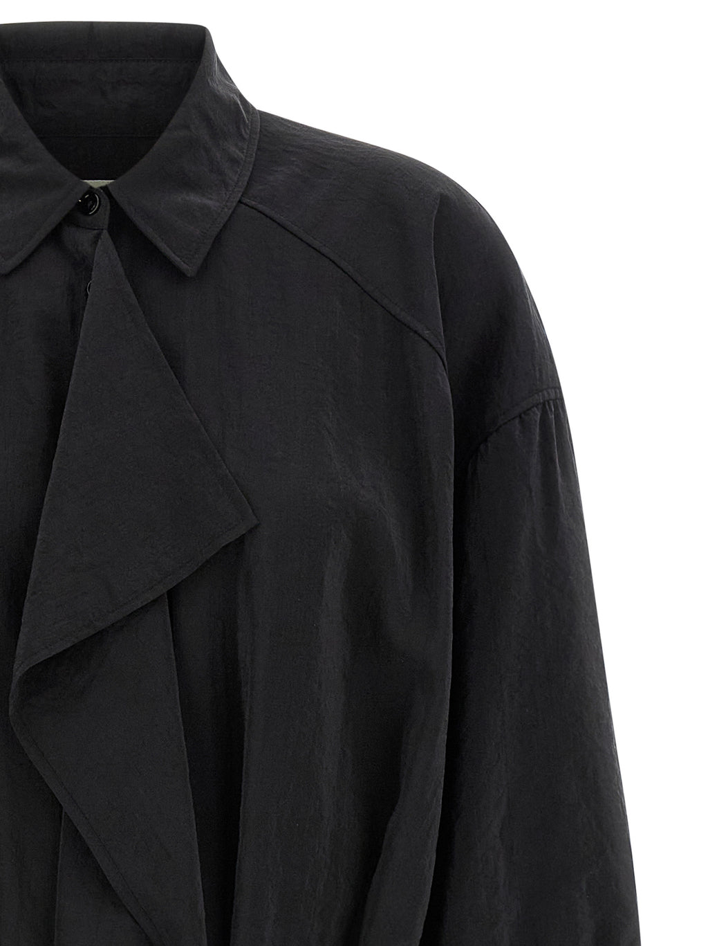 Lemaire Black Silk Midi Dress