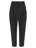 Elisabetta Franchi Black Polyester Cropped Pants