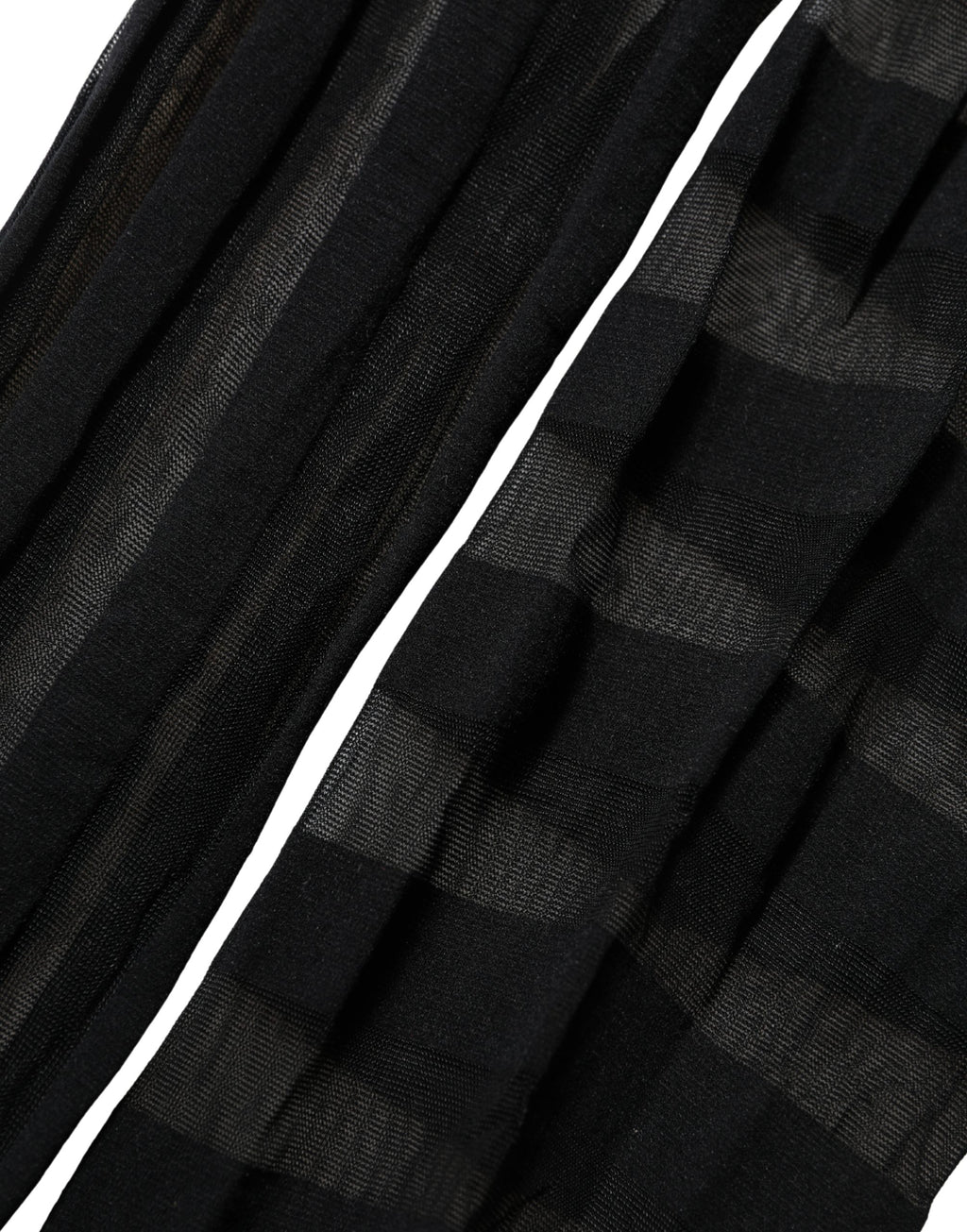 Dolce & Gabbana Black Stripes Tights Stockings Pantyhose Socks