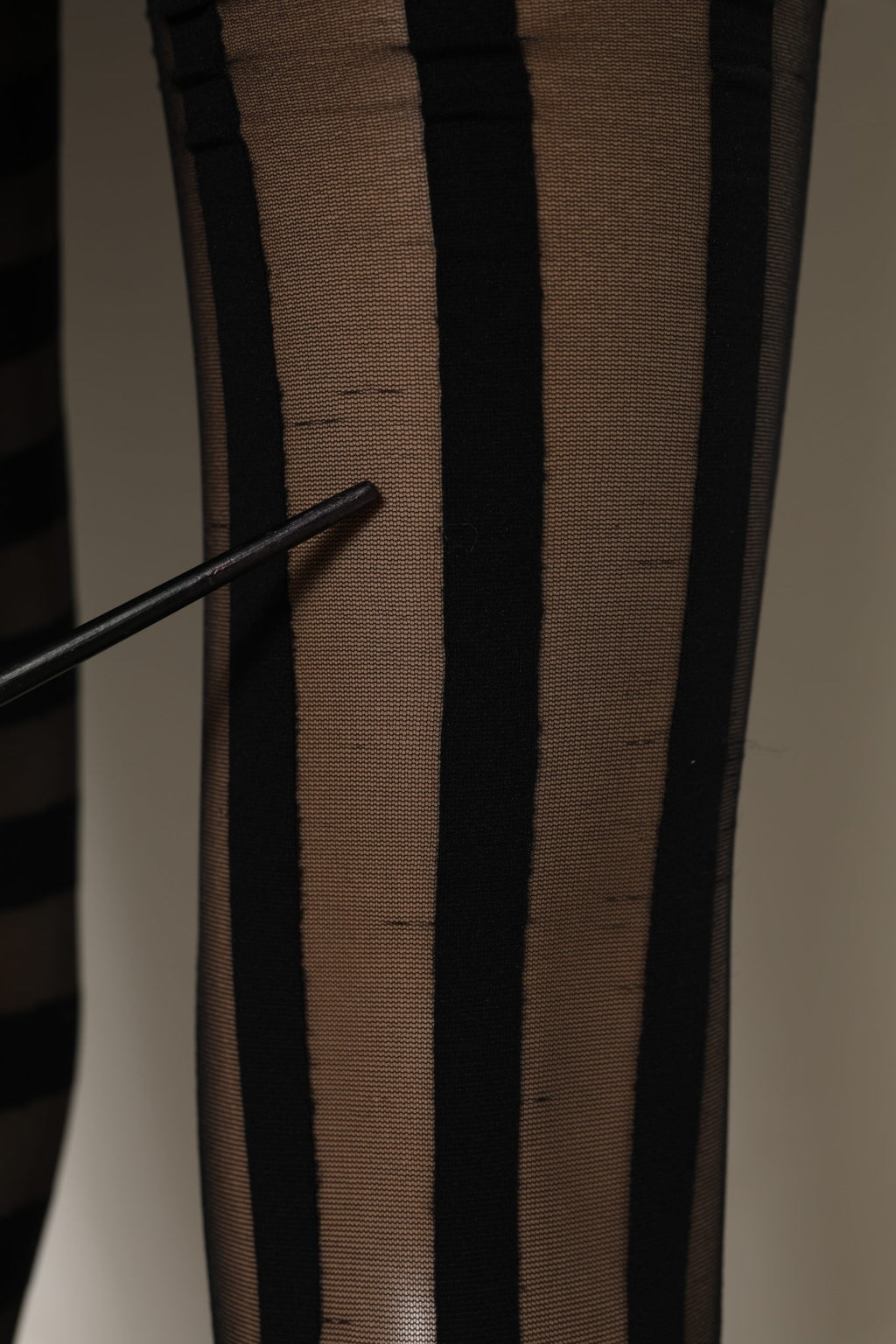 Dolce & Gabbana Black Stripes Tights Stockings Pantyhose Socks