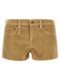 R13 Beige Cotton Bermuda Shorts